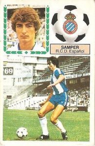 Liga 83-84. Fichaje Nº 26 Samper (R. C. D. Español). Ediciones Este.
