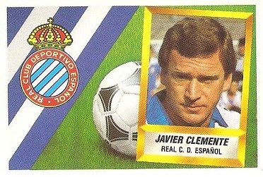 Liga 88-89. Javier Clemente (R.C.D. Español). Ediciones Este.