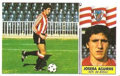 Liga 86-87. Fichaje Nº 5 Joseba Aguirre (Ath. Bilbao). Ediciones Este.
