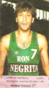 Liga Baloncesto 1985-1986. Margall (Ron Negrita Juventud). Chicle Gumtar.