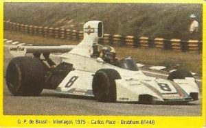 Grand Prix Ford 1982. Carlos Pace (Brabham). (Editorial Danone).