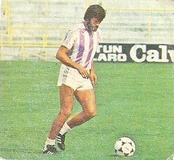 Liga 82-83. Fichaje Nº 18 García Navajas (Real Valladolid). Ediciones Este.