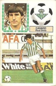Liga 83-84. Casado (Real Betis). Ediciones Este.