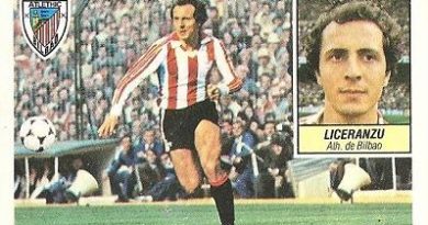 Liga 84-85. Liceranzu (Ath. Bilbao). Ediciones Este.