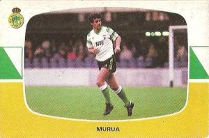 Liga 84-85. Murúa (Racing de Santander). Cromos Cano.