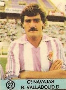 1983-84 Super Campeones. García Navajas (Real Valladolid). Ediciones Gol.