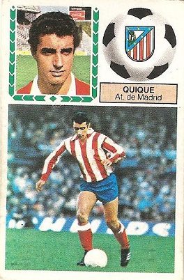 Liga 83-84. Quique (Atlético de Madrid). Ediciones Este.