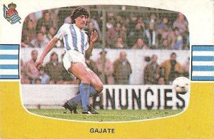 Liga 84-85. Gajate (Real Sociedad). Cromos Cano.