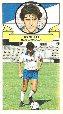 Liga 85-86. Ayneto (Real Zaragoza). Ediciones Este.
