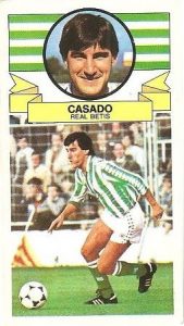 Liga 85-86. Casado (Real Betis). Ediciones Este.