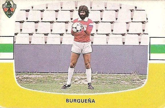 Liga 84-85. Burgueña (Elche C.F.). Cromos Cano.