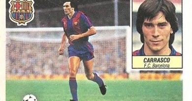 Liga 84-85. Carrasco (F.C. Barcelona). Ediciones Este.