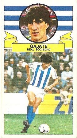 Liga 85-86. Gajate (Real Sociedad). Ediciones Este.