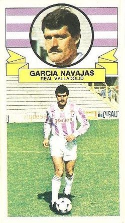 Liga 85-86. García Navajas (Real Valladolid). Ediciones Este.