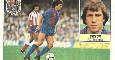 Liga 84-85. Víctor (F.C. Barcelona). Ediciones Este.