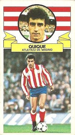 Liga 85-86. Quique (Atlético de Madrid). Ediciones Este.