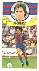 Liga 85-86. Carrasco (F.C. Barcelona). Ediciones Este.