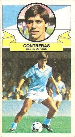 Liga 85-86. Juan Carlos Contreras (Real Club Celta de Vigo). Ediciones Este.