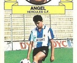 Liga 85-86. Ángel (Coloca por Rocamora) (Hércules C.F.). Ediciones Este.