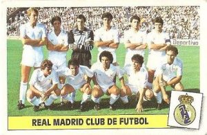 Liga 86-87. Alineación Real Madrid (Real Madrid). Ediciones Este.