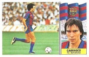 Liga 86-87. Carrasco ( F.C. Barcelona). Ediciones Este.
