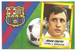 Liga 88-89. Johan Cruyff (F.C. Barcelona). Ediciones Este.