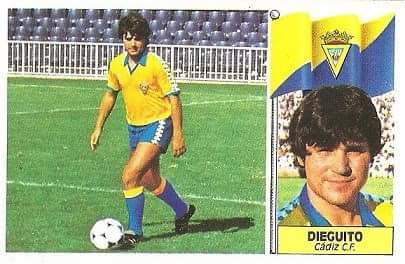 Liga 86-87. Dieguito (Cádiz C.F.). Ediciones Este.