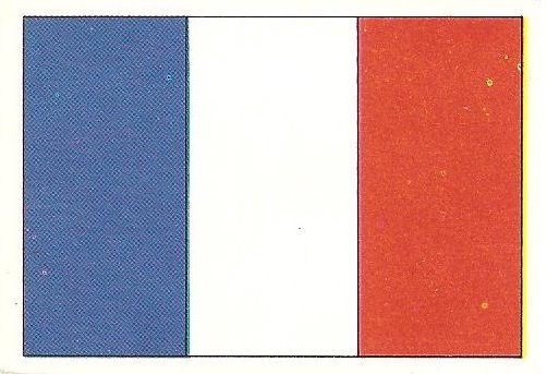 Eurocopa 1984. Bandera Francia (Francia). Editorial Fans Colección.