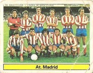 Liga 81-82. Alineación Atlético de Madrid (Atlético de Madrid). Ediciones Este.