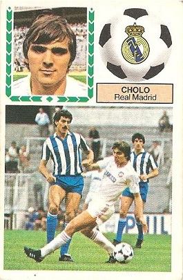 Liga 83-84. Cholo (Real Madrid). Ediciones Este.