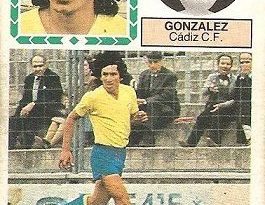 Liga 83-84. González (Cadiz C.F.). Ediciones Este.