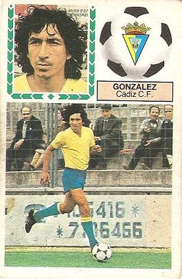 Liga 83-84. González (Cadiz C.F.). Ediciones Este.