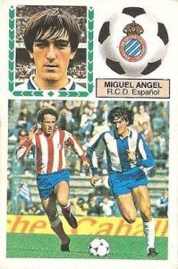 Liga 83-84. Miguel Ángel (R.C.D. Español). Ediciones Este.