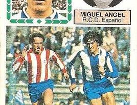 Liga 83-84. Miguel Ángel (R.C.D. Español). Ediciones Este.