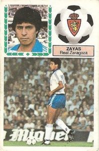 Liga 83-84. Zayas (Real Zaragoza). Ediciones Este.