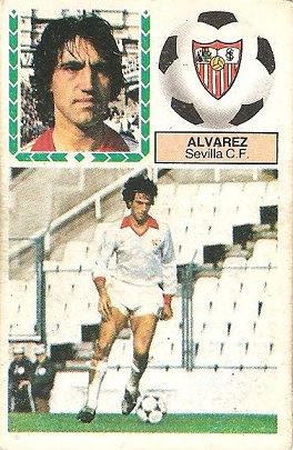 Liga 83-84. Álvarez (Sevilla C.F.). Ediciones Este.