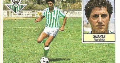 Liga 84-85. Suárez (Real Betis). Ediciones Este.