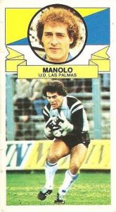 Liga 85-86. Manolo (U.D. Las Palmas). Ediciones Este.