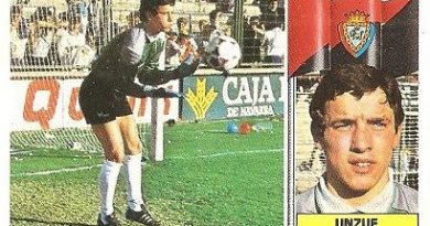 Liga 86-87. Unzue (Club Atlético Osasuna). Ediciones Este.