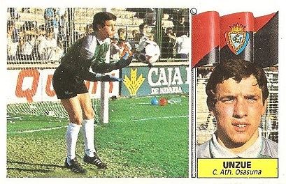 Liga 86-87. Unzue (Club Atlético Osasuna). Ediciones Este.