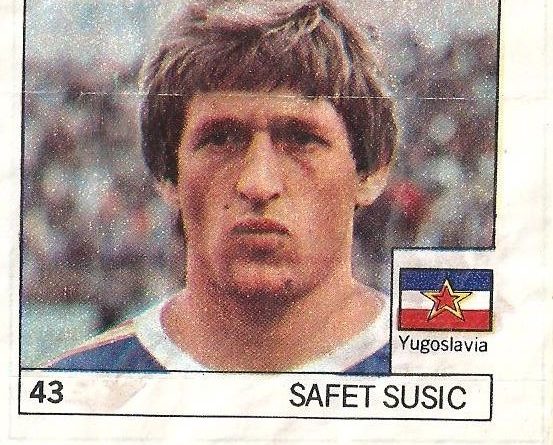 Super Cromos Los Mejores del Mundo (1981). Susic (Yugoslavia). Chicle Fútbol Boomer.