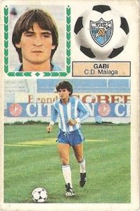 Liga 83-84. Fichaje Nº 26 Gabi (C.D. Málaga). Ediciones Este.