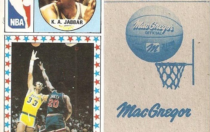 Baloncesto 1986-1987. K.A. Jabbar (L.A. Lakers). Ediciones J. Merchante.