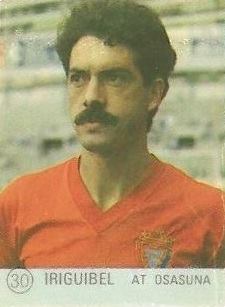 1983 Selección de Fútbol Liga Española. Iriguibel (Club Atlético Osasuna). Editorial Mateo Mirete.