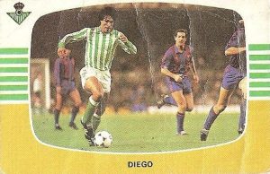Liga 84-85. Diego (Real Betis). Cromos Cano.