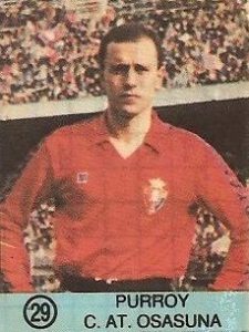 Liga 84-85. Purroy (Club Atlético Osasuna). Ediciones Este.