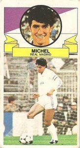 Liga 85-86. Míchel (Real Madrid). Ediciones Este.