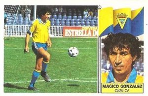 Liga 86-87. Fichaje Nº 21 Mágico González (Cádiz C.F.). Ediciones Este.
