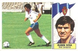 Liga 86-87. Rubén Sosa (Real Zaragoza). Ediciones Este.
