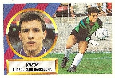Liga 88-89. Unzue (F.C. Barcelona). Ediciones Este.